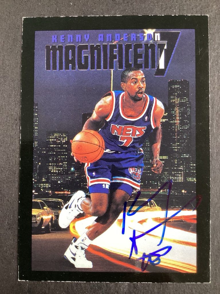Kenny Anderson Signed 1994 Skybox #329 Basketball Card Nets NBA Auto TPG