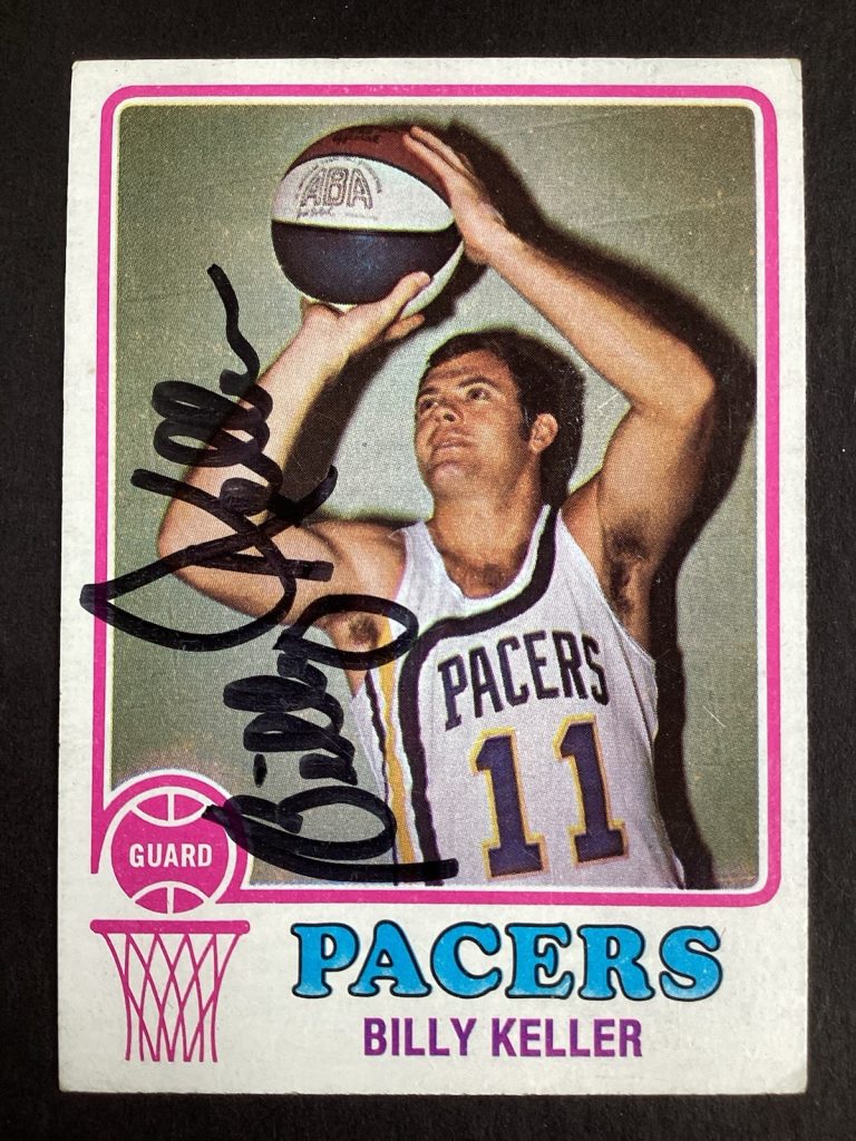 Billy Keller Signed 1973 Topps #264 Basketball Card Indiana Pacers NBA Auto TPG