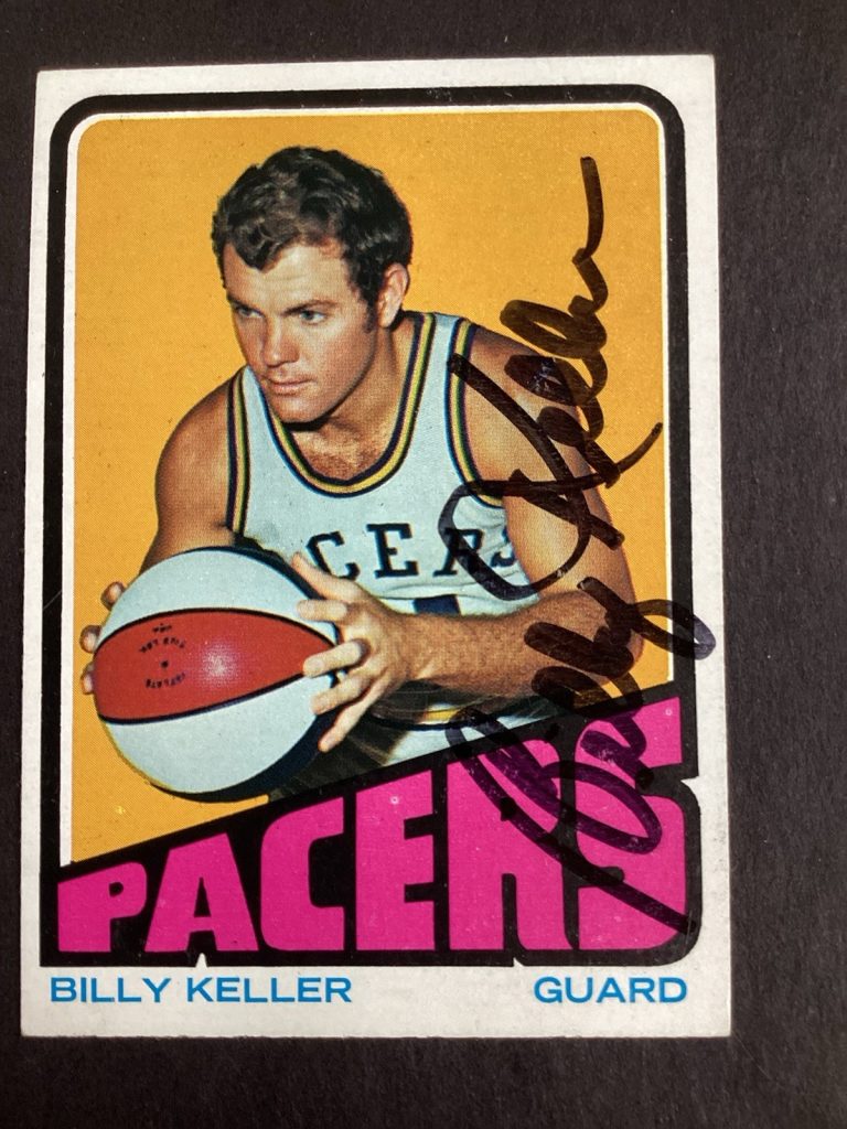Billy Keller Signed 1972 Topps #192 Basketball Card Indiana Pacers NBA Auto TPG