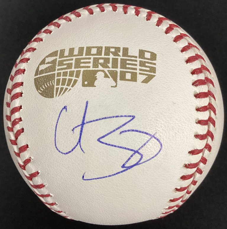 Curt Schilling Signed Baseball Selig 07 WS Logo Red Sox Autograph Steiner Holo