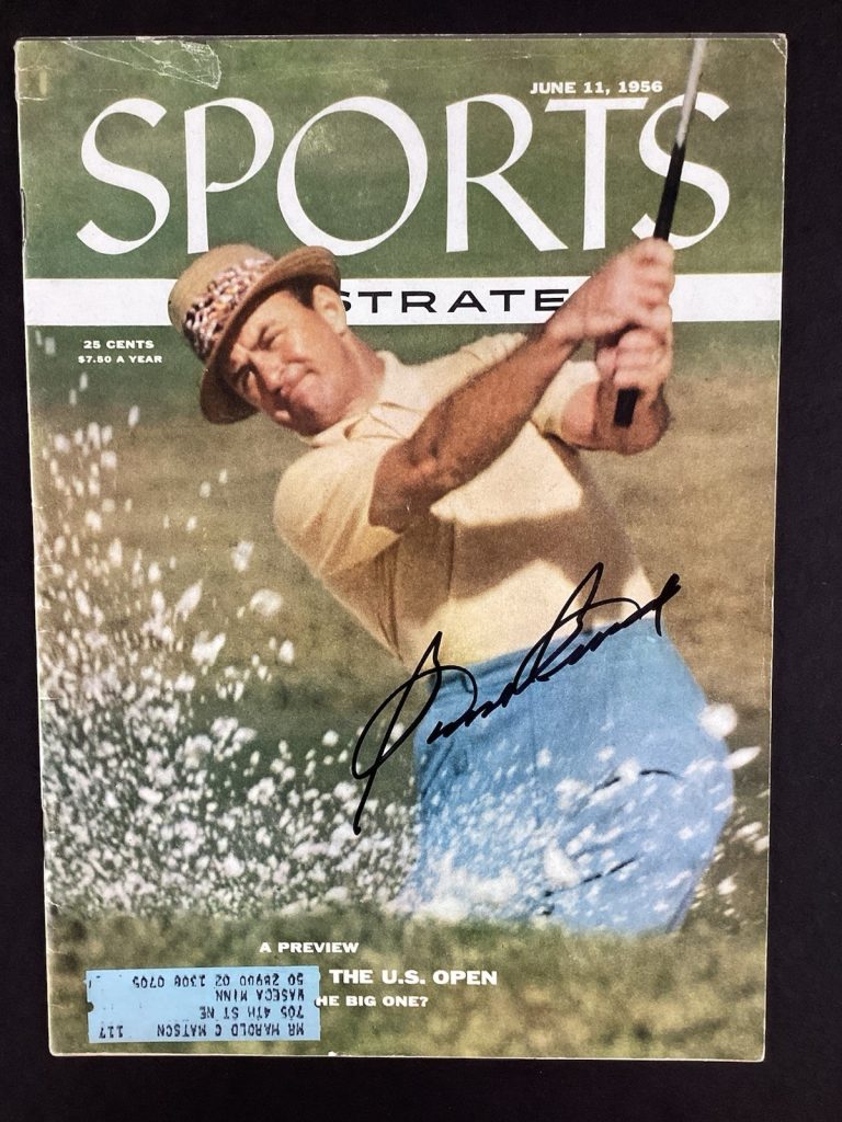 Sammy Snead Signed Sports Illustrated 6/11/56 Golf PGA US Open Masters HOF JSA