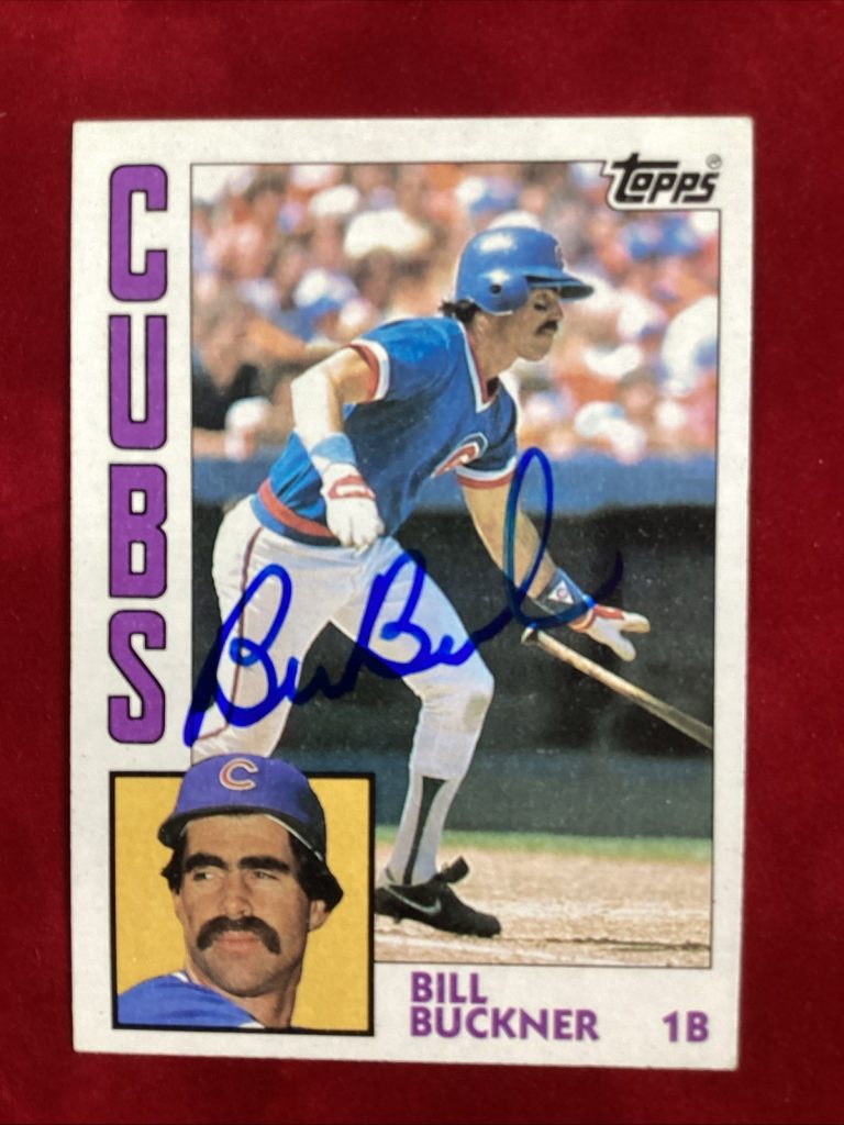 Bill Buckner Signed 1984 Topps #545 Chicago Cubs Auto Card Baseball TPG