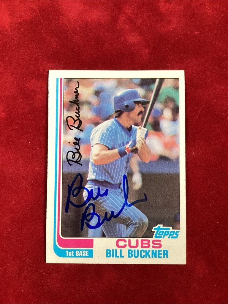 Bill Buckner Signed 1982 Topps #760 Chicago Cubs Auto Card Baseball TPG