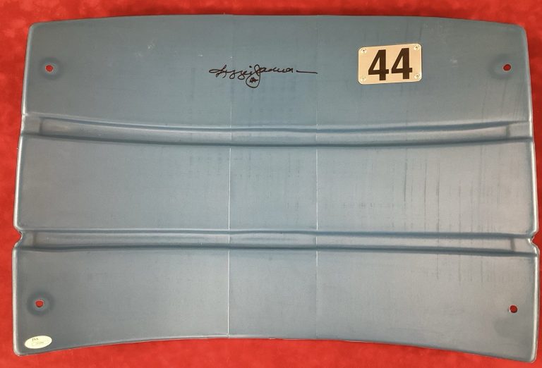 Reggie Jackson Signed Seat Back  Baseball NY Yankee Stadium #44 Autograph JSA