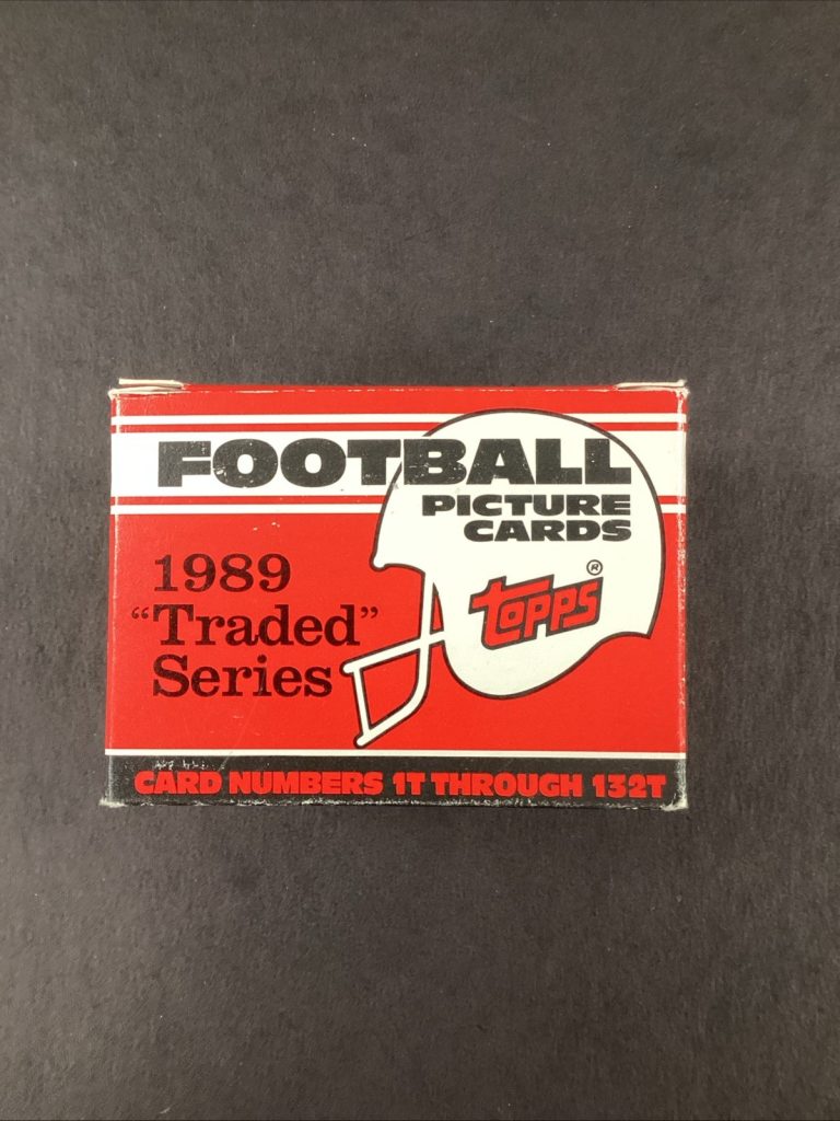 1989 Topps Traded Series Football Picture Cards Complete Set 132 Ct 1T - 132T