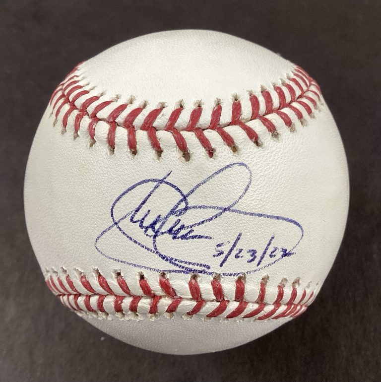 Shawn Green Signed Baseball Official New York Mets Inscription Autograph JSA