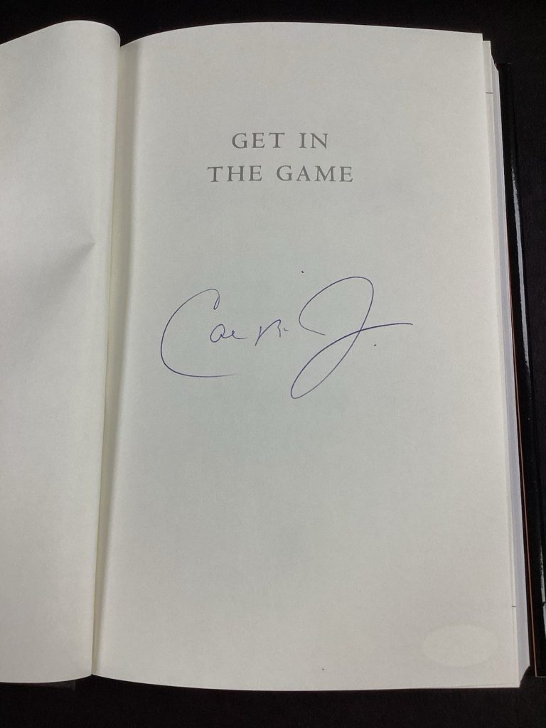 Cal Ripken Jr Signed Book Get In The Game HCB Baseball Orioles HOF Autograph JSA