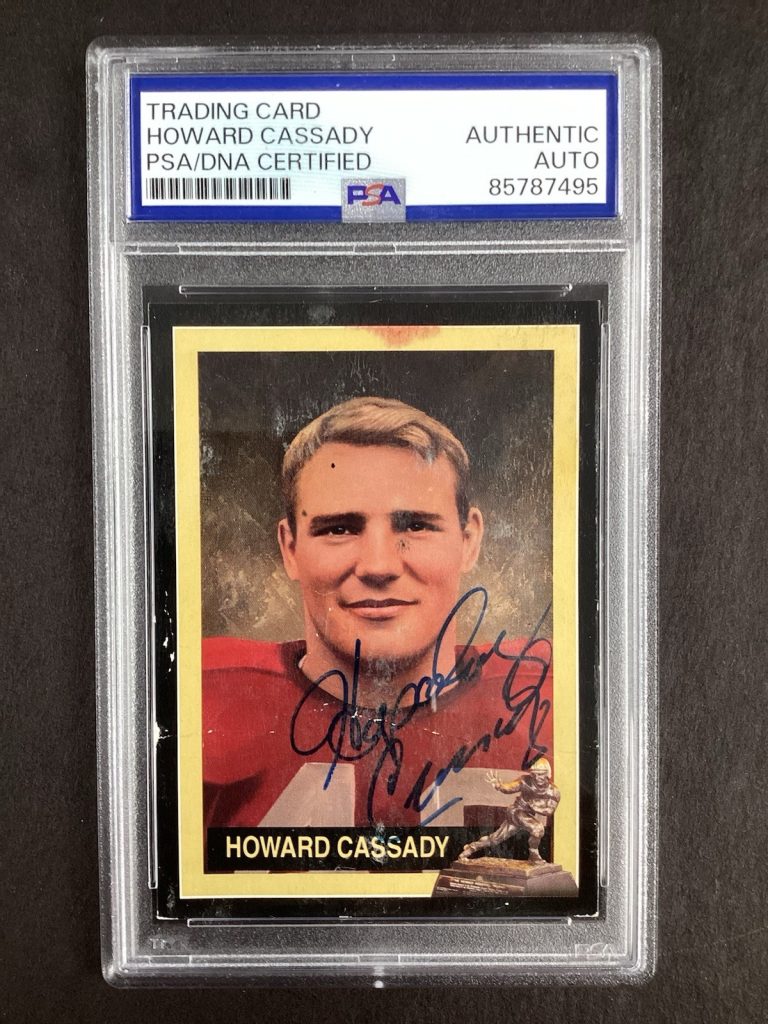 Hopalong Cassady Signed 1992 Heisman Card #21 Ohio State Football Auto PSA/DNA