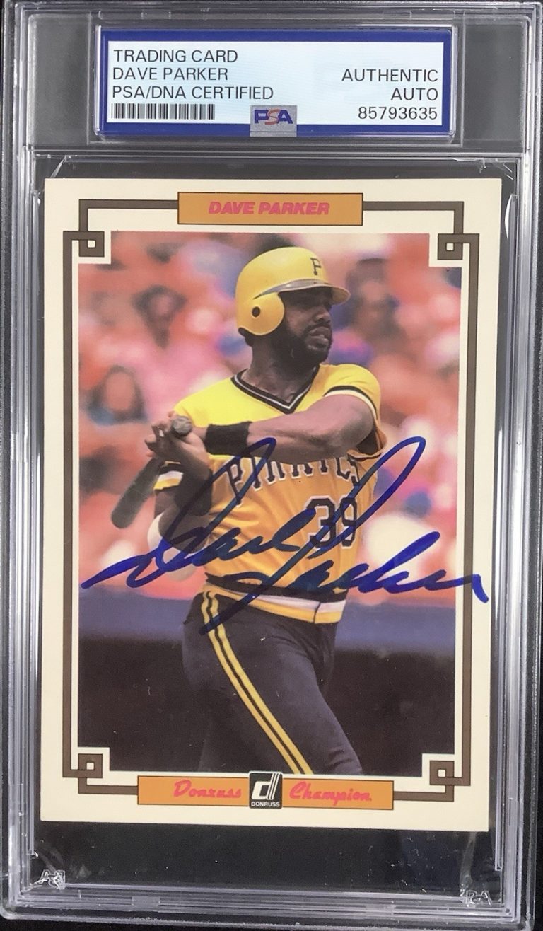 Dave Parker Signed 1984 Donruss Champion #57 Baseball Card Autograph PSA/DNA