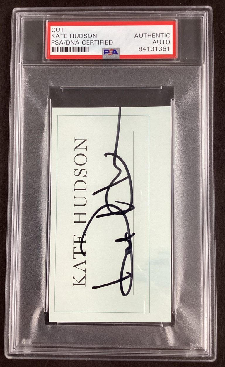 Kate Hudson Signed Cut Sexy Kung Fu Panda Autograph Fabletics Health PSA/DNA