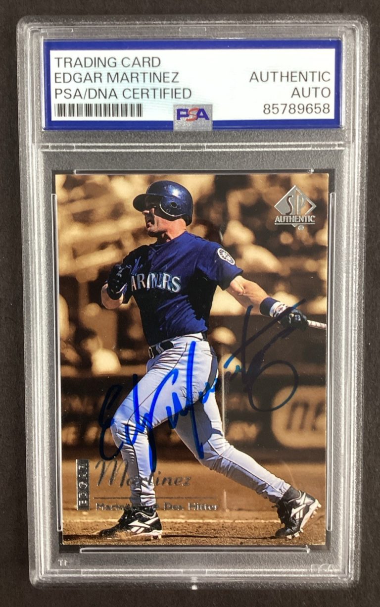 Edgar Martinez Signed 1999 Upper Deck #78 Baseball Card HOF Autograph PSA/DNA