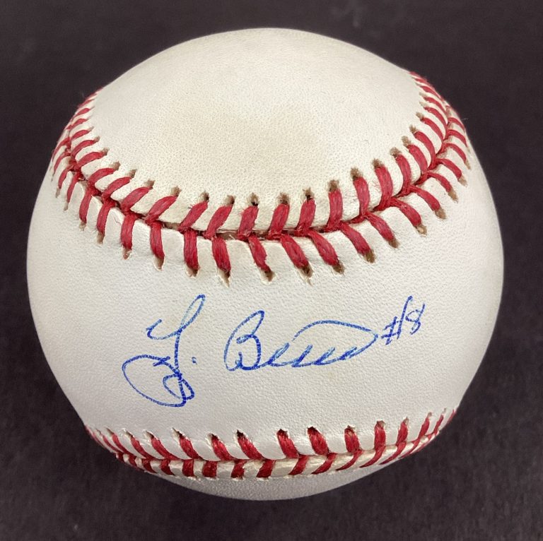 Yogi Berra Signed Baseball BB NY Yankees HOF Autograph #8 Inscription JSA #2