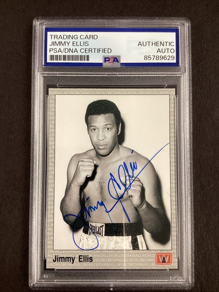 Jimmy Ellis Signed 1991 AW Sports #75 Boxing Card Heavyweight Auto PSA/DNA