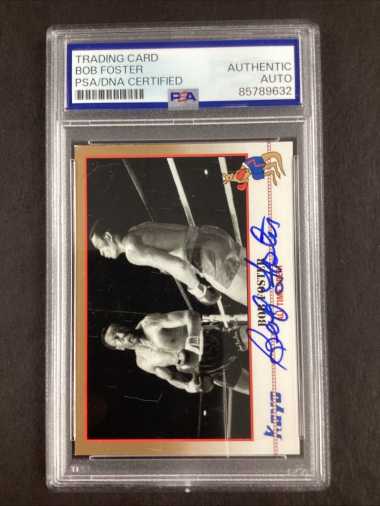 Bob Foster Signed 1991 Kayo #88 Boxing Card HOF Autograph PSA/DNA