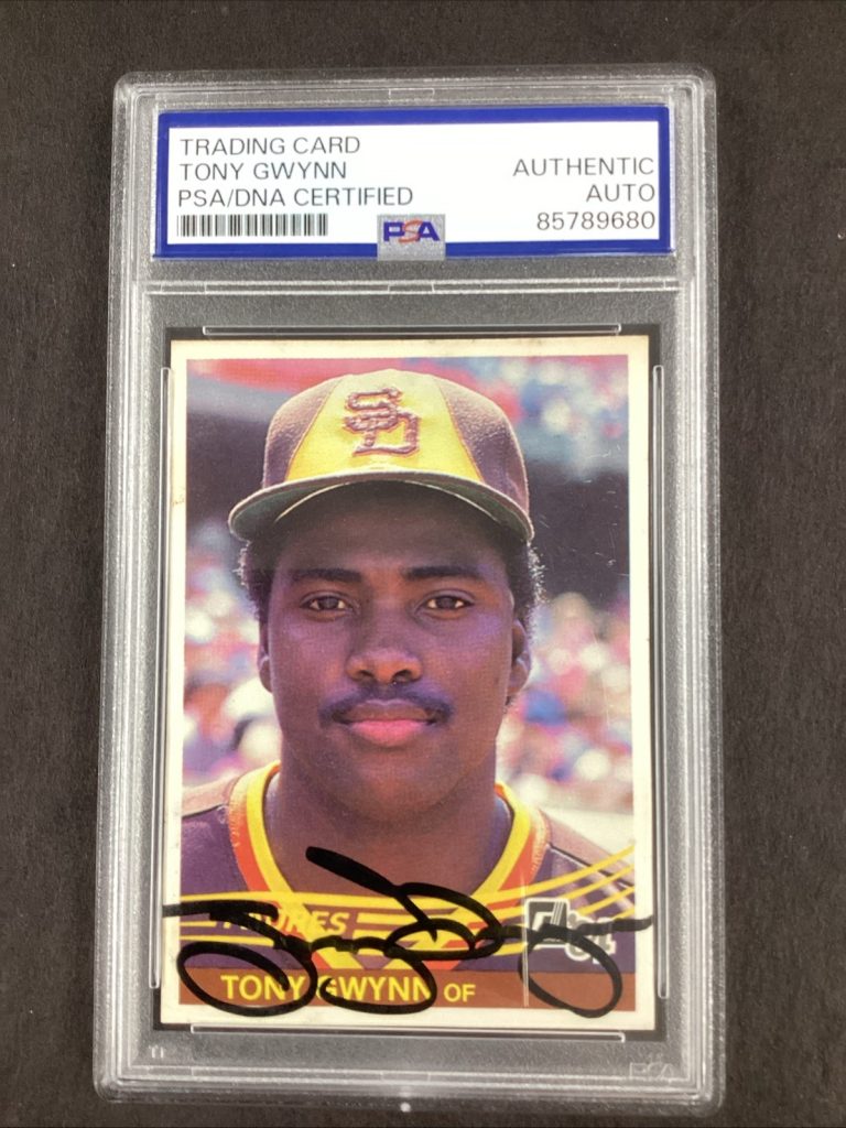 Tony Gwynn Signed 1984 Donruss #324 Baseball Card Padres Autograph PSA/DNA