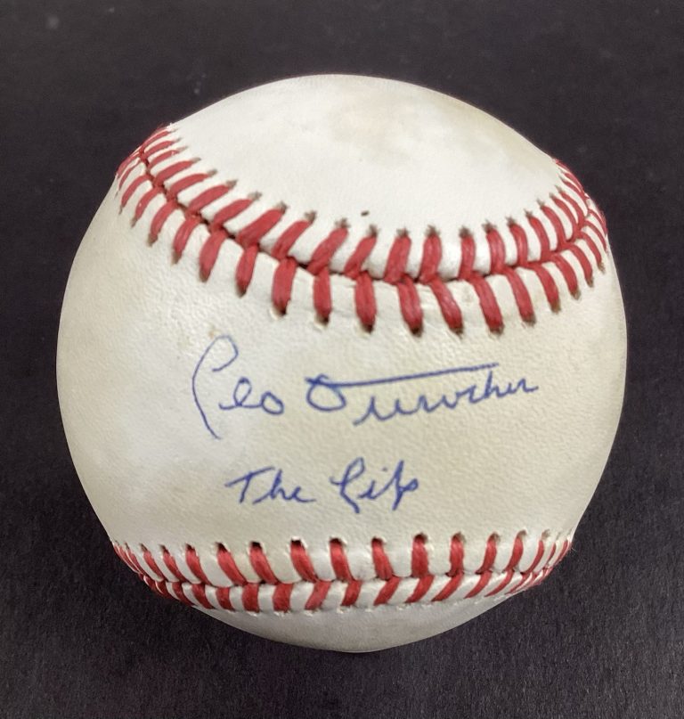 Leo Durocher Signed Baseball Yankees Cardinals The Lip Inscription Auto HOF JSA