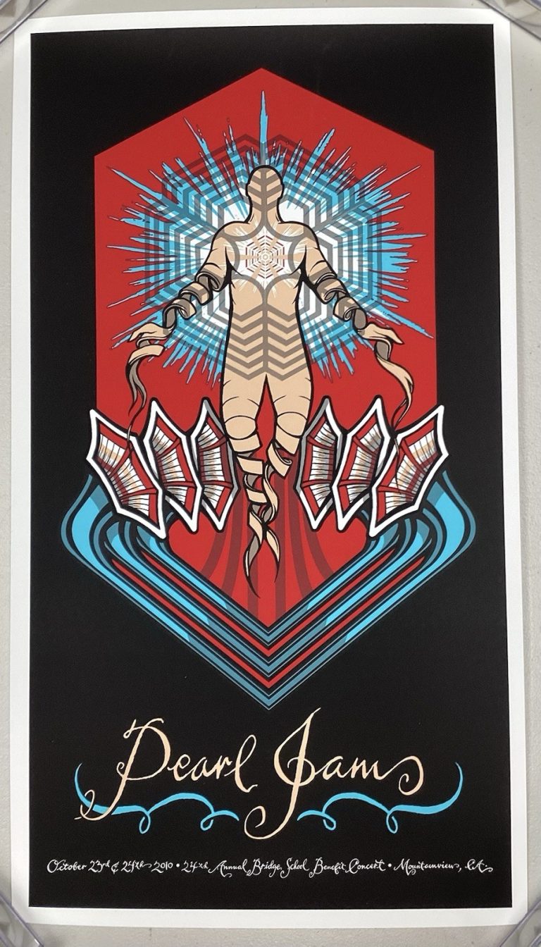 Pearl Jam Poster Bridge School CA 10/23/10 SE Benefit Concert Eddie Vedder