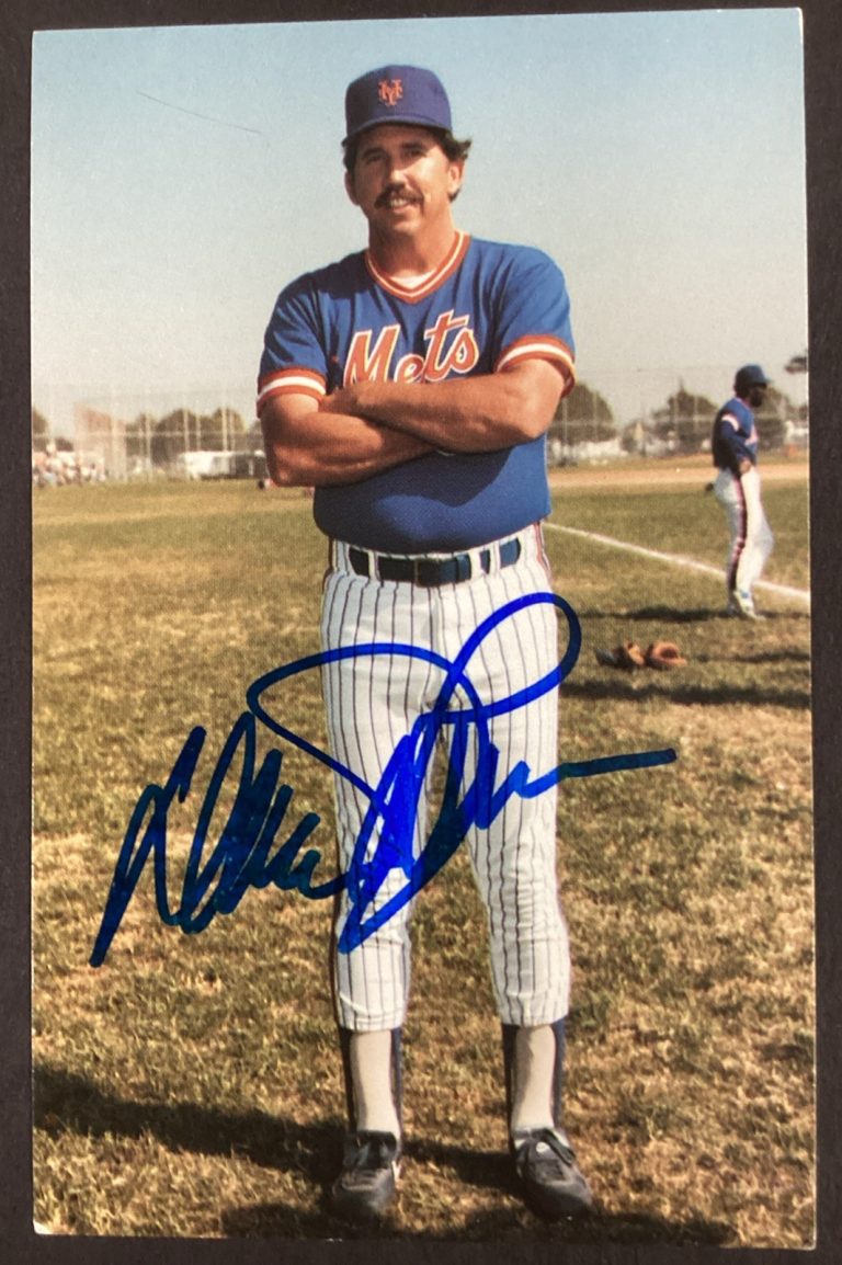 Dave Johnson Signed 1986 TCMA Postcard Baseball New York Mets Autograph TPG