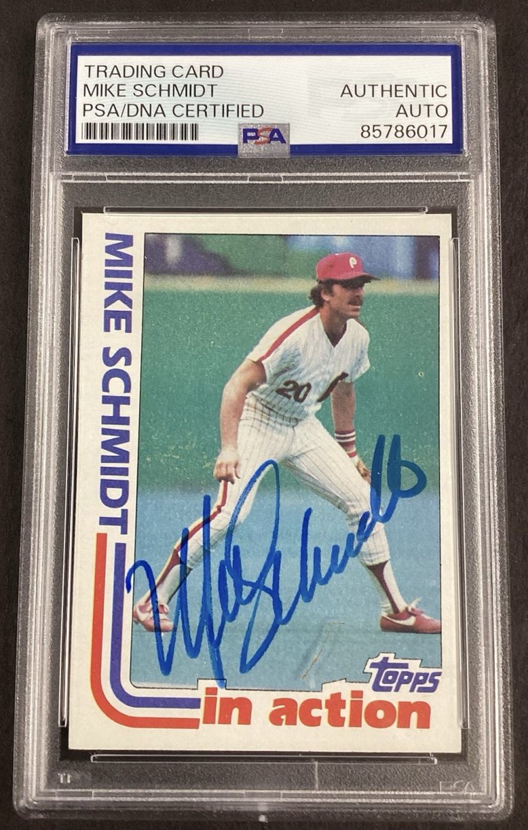 Mike Schmidt Signed 1982 Topps #101 Baseball Card Phillies Autograph PSA/DNA