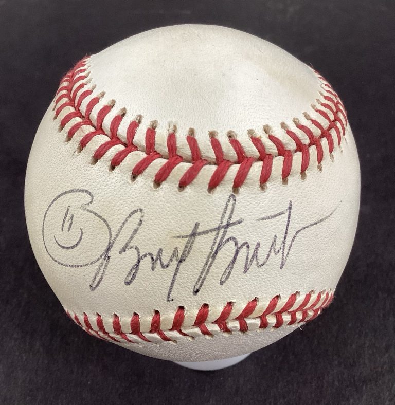 Brett Butler Signed Baseball Rawlings Los Angeles Dodgers Autograph TPG