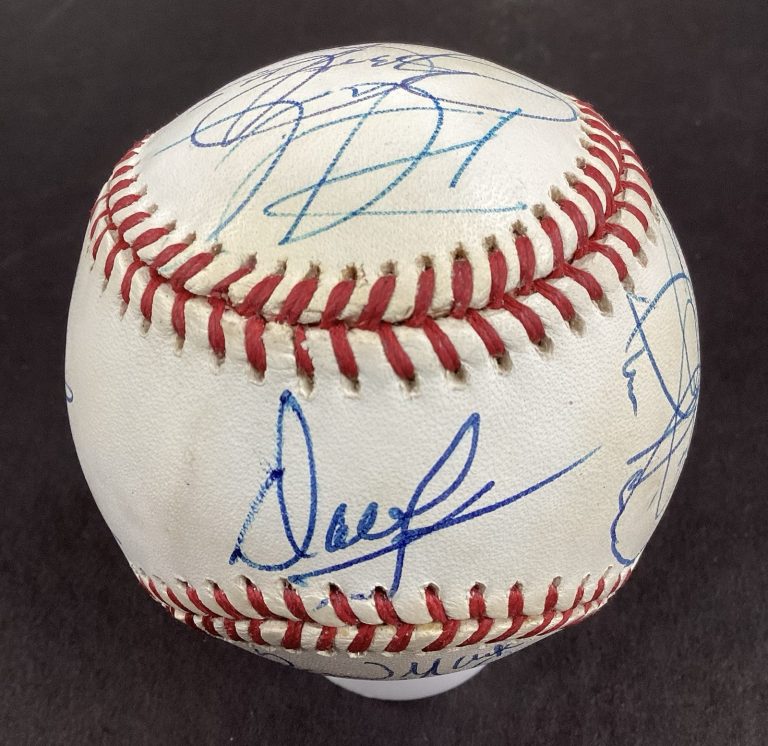 New York Mets Multi-Signed Baseball Rawlings John Franco +17 Autograph TPG