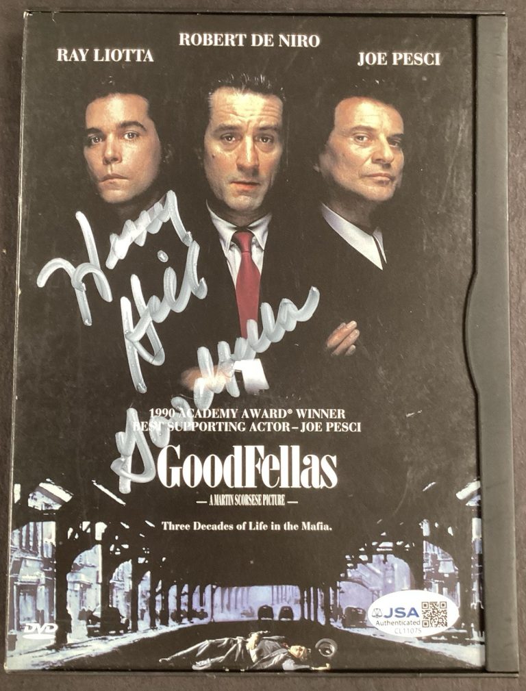 Henry Hill Signed DVD Goodfellas Gangster DeNiro Mafia Inscription Autograph JSA