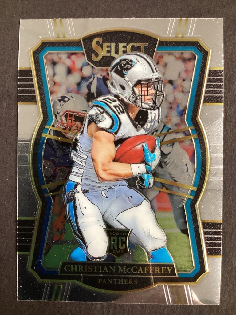 2017 Panini Select - Premier Level Christian McCaffrey #155 Silver Prizm (RC)