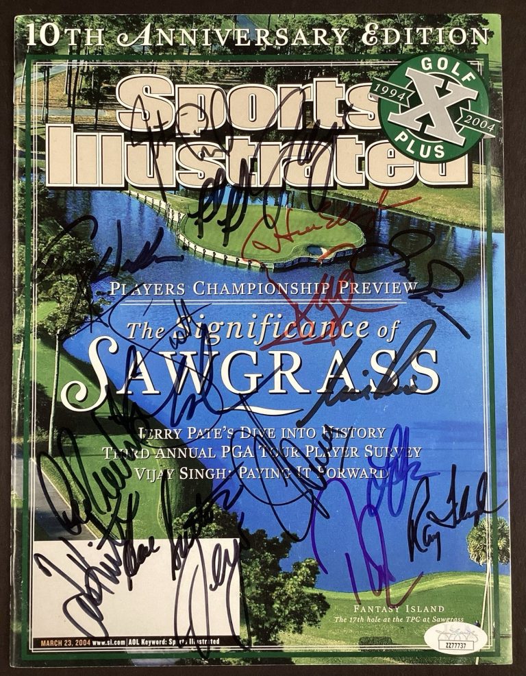 Jack Nicklaus +17 Signed Sports Illustrated 3/23/04 Golf TPC HOF Autograph JSA