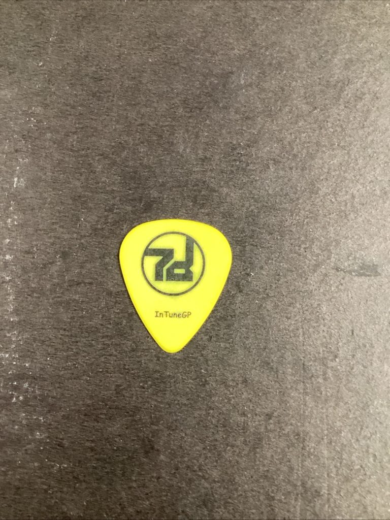 7D Sevendust Guitar Pick Yellow Clint Lowery Custom Stage Model 1999-00 Tour