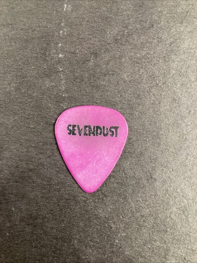 7D Sevendust Guitar Pick Purple Custom Stage Model 1999-00 Tour