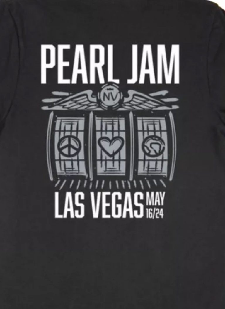 Pearl Jam Shirt Las Vegas Show New X Large  5/16/24 N1 Event Tee Eddie Vedder