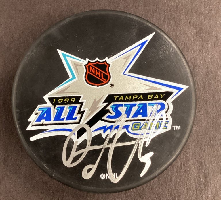 Darryl Sydor Signed Hockey Puck NHL 1999 Tampa Bay All-Star Game Autograph TPG