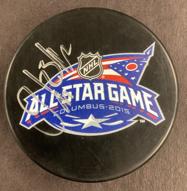 Oliver Ekman Larsson Signed Hockey Puck 2015 Columbus All-Star Game Auto TPG