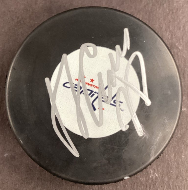 Alex Semin Signed Hockey Puck Washington Capitals Autograph TPG #2