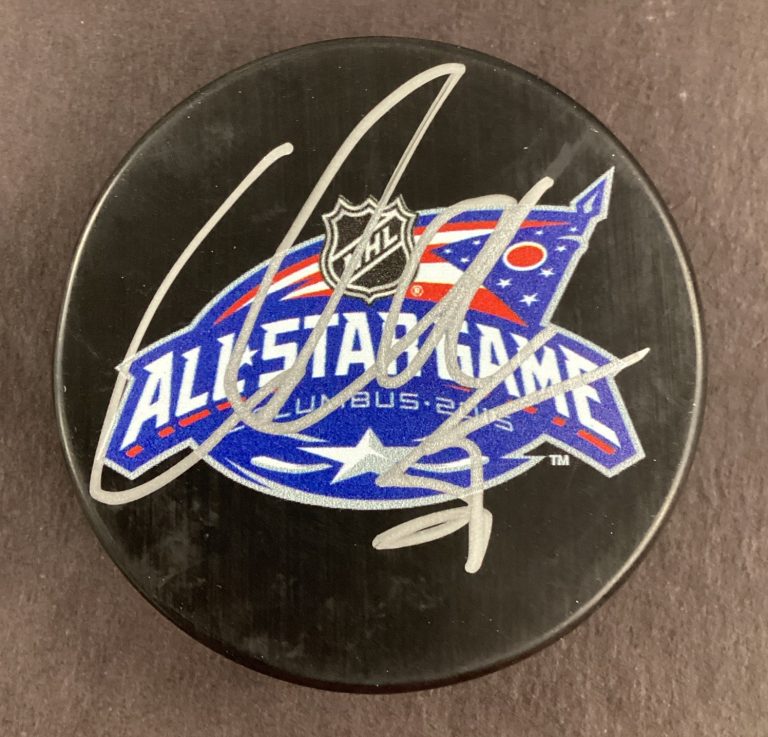 Alex Pietrangelo Signed Hockey Puck 2015 Columbus All-Star Game Autograph TPG