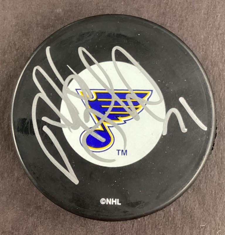 Petr Buzek Signed Hockey Puck NHL St. Louis Blues Autograph TPG