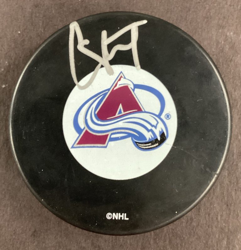 Chris Stewart Signed Hockey Puck NHL Colorado Avalanche Autograph TPG