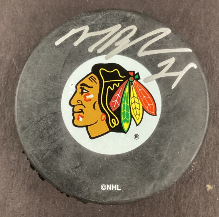 Mark Bell Signed Hockey Puck NHL Chicago Blackhawks Autograph TPG
