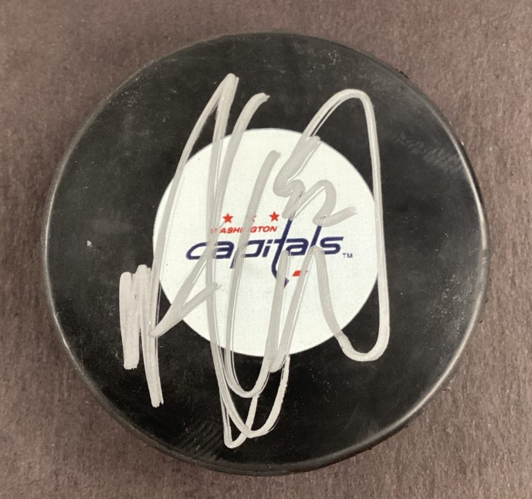 Mike Green Signed Hockey Puck NHL Washington Capitals Autograph TPG