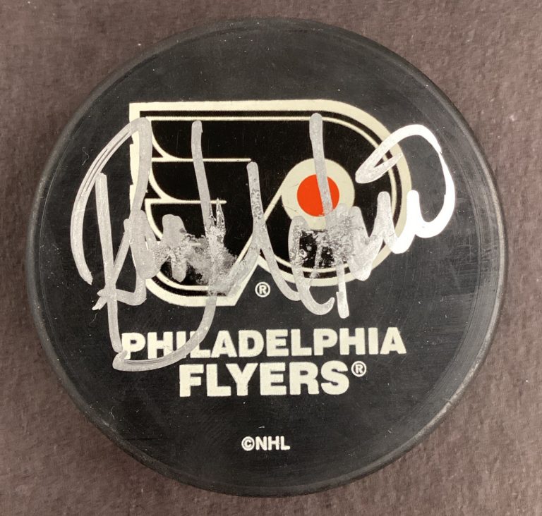 Ron Hextall Signed Hockey Puck NHL Philadelphia Flyers Autograph TPG #2