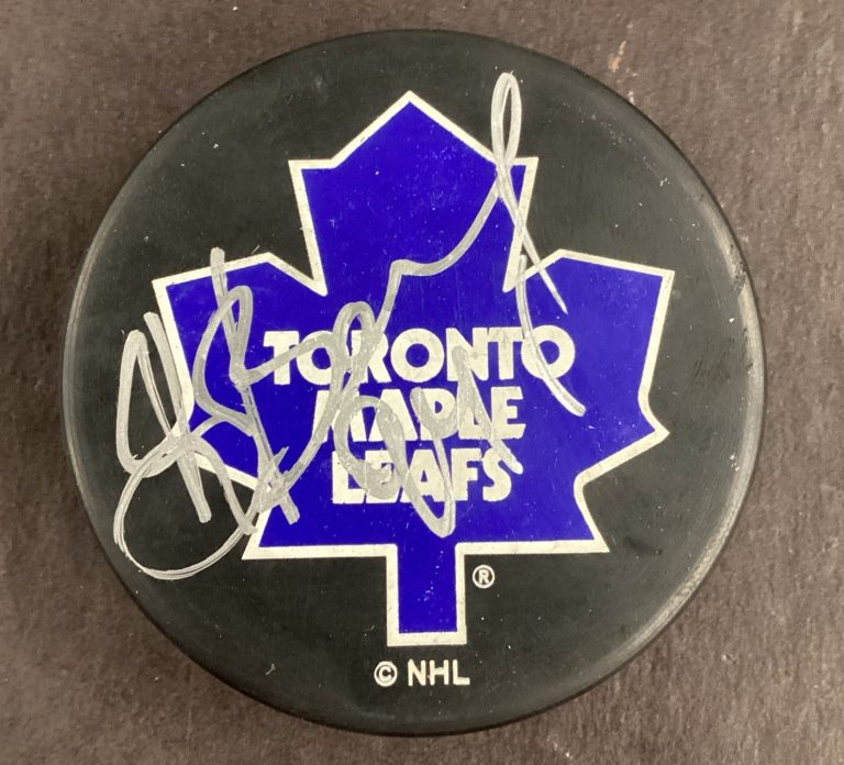Sergei Berezin Signed Hockey Puck NHL Toronto Maple Leafs Autograph TPG