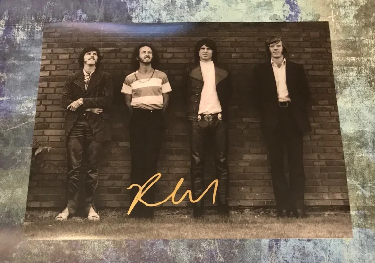 GFA The Doors Chitarrista ROBBY KRIEGER Foto Autografata 11x14 Con PROOF AD2 COA
