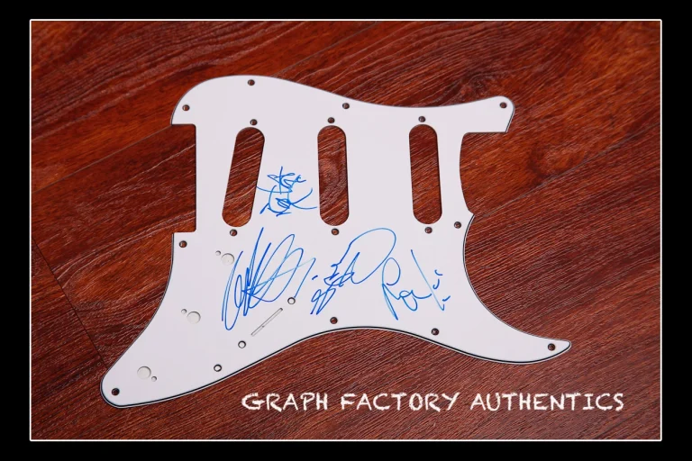 GFA British Rock Band SPANDAU BALLET Autografato Pickguard Elettrico AD4 Con COA