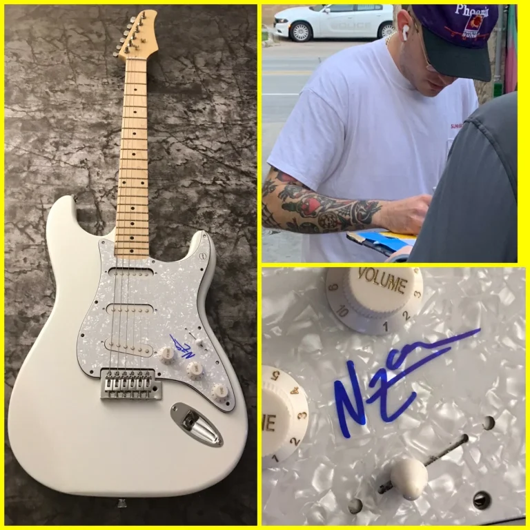 GFA Nick Zawisa Signed Electric Guitar B2 COA Graph Factory Authentics