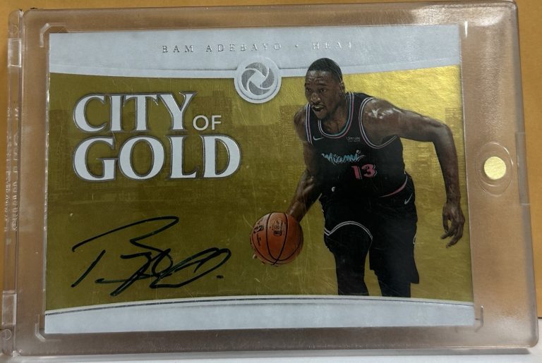 2018 Panini Opulence City of Gold Signatures 27/79 Bam Adebayo #CG-BAM Autograph