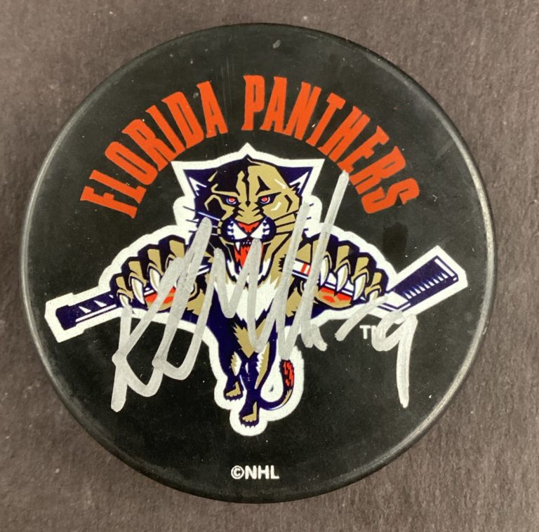 Kirk Muller Signed Hockey Puck NHL Florida Panthers Autograph TPG