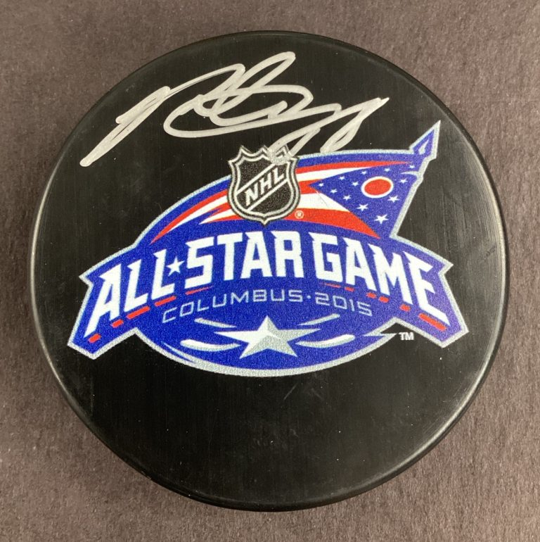 Patrick Kane Signed Hockey NHL Puck 2015 Columbus All-Star Game Autograph JSA