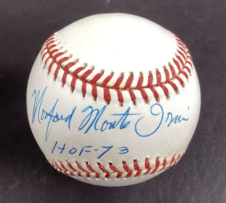 Monte Irvin Signed Baseball New York Giants HOF 73 Inscription Autograph JSA
