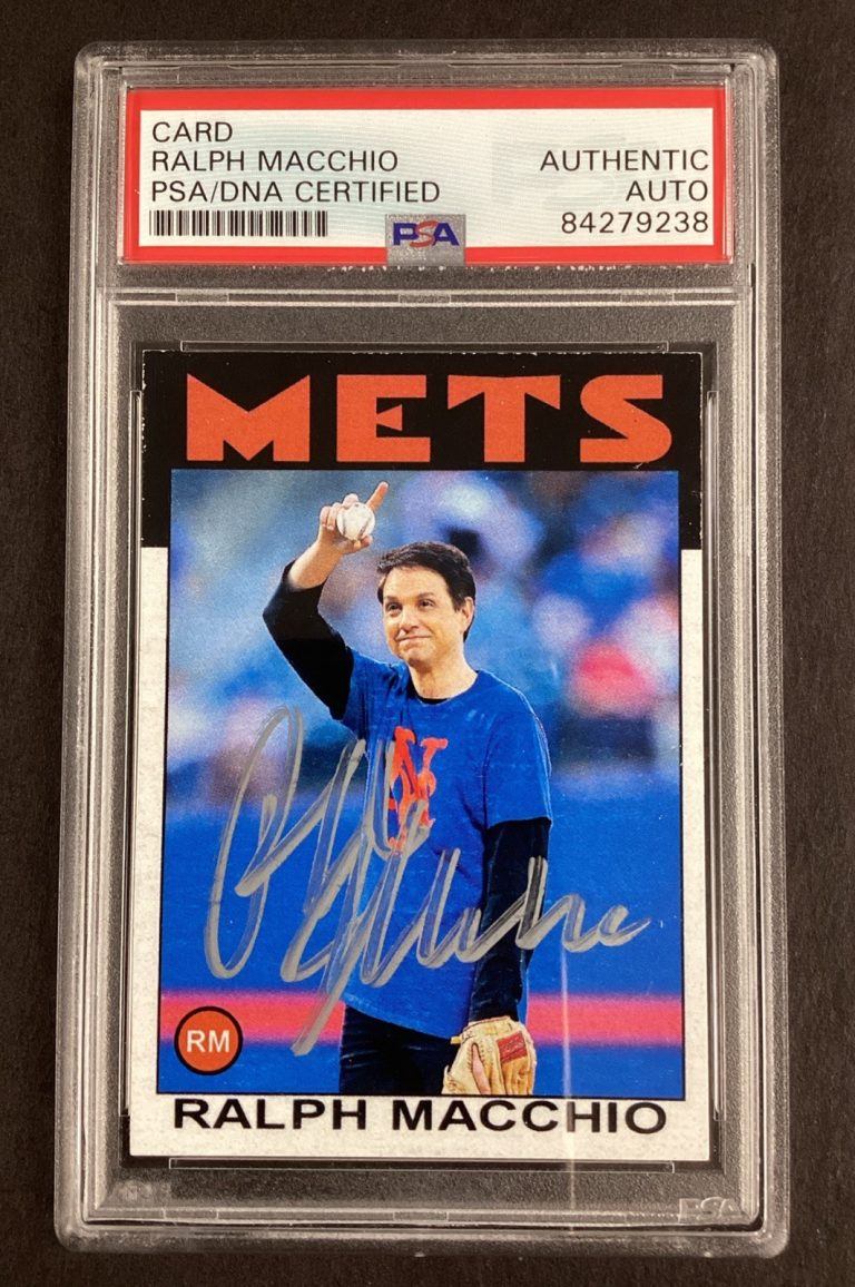 Ralph Macchio Signed Trading Card Mets Karate Kid Cobra Kai Auto 10/50 PSA/DNA1