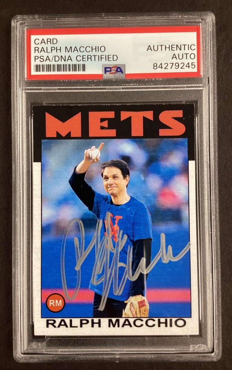Ralph Macchio Signed Trading Card Mets Karate Kid Cobra Kai Auto 6/50 PSA/DNA2
